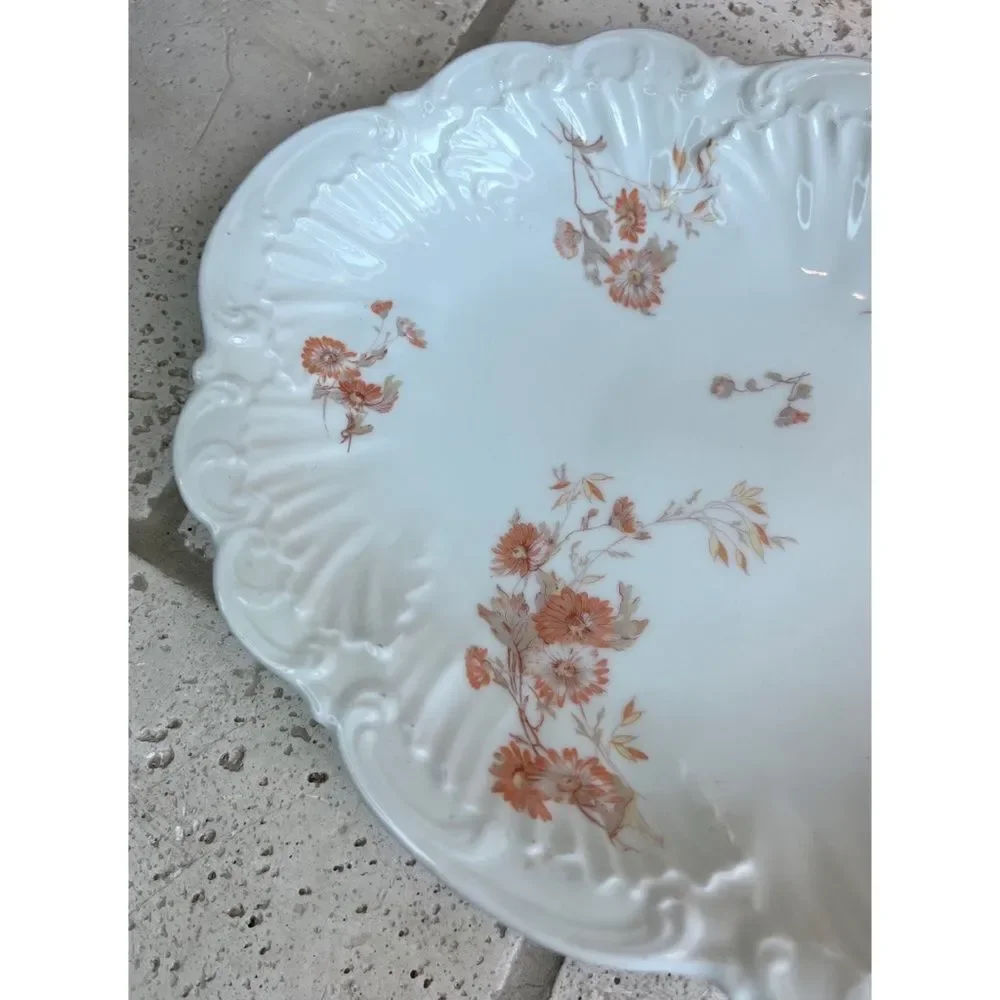 Limoges France A.Lanternier Floral Fine Porcelain Bowl
